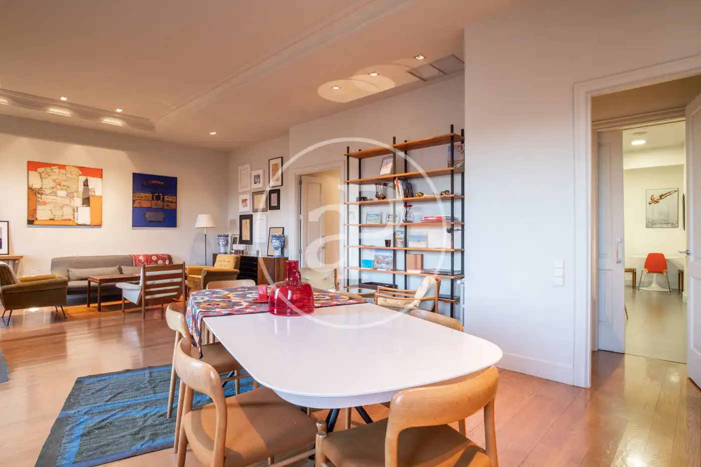 Esszimmer von Wohnung zur Miete in Barcelona mit Klimaanlage, Heizung und Möbliert