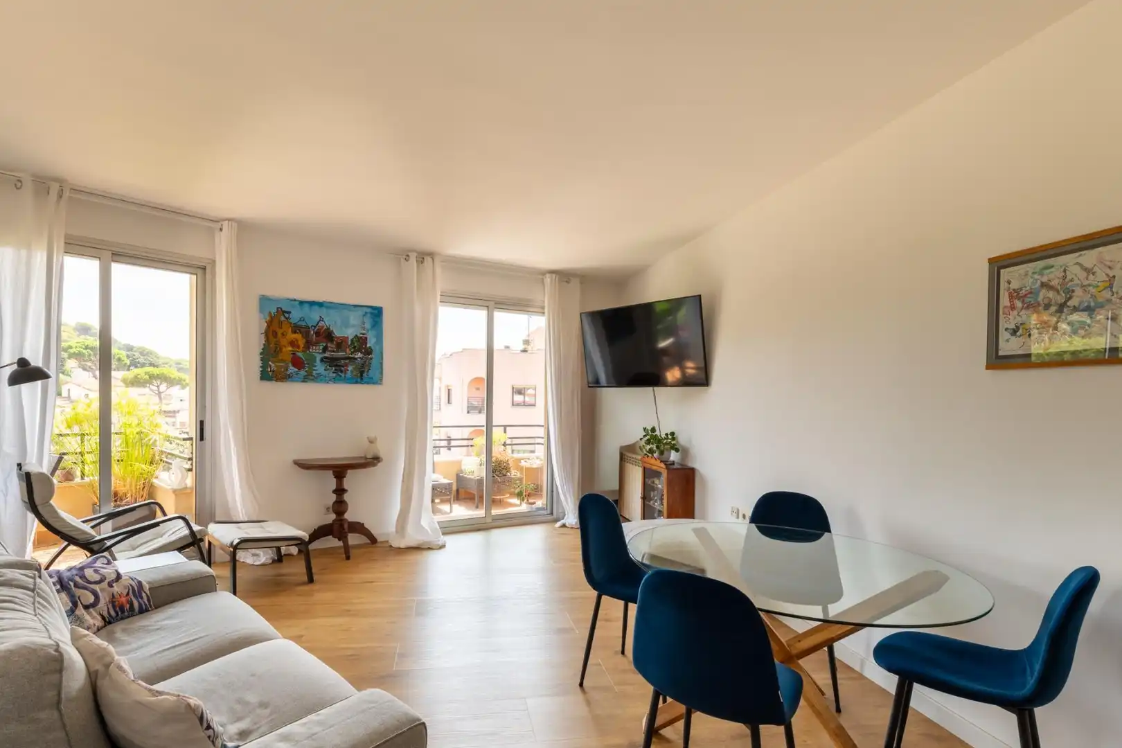 Sala d'estar de Àtic en venda en Sant Feliu de Guíxols amb Aire condicionat, Calefacció i Terrassa