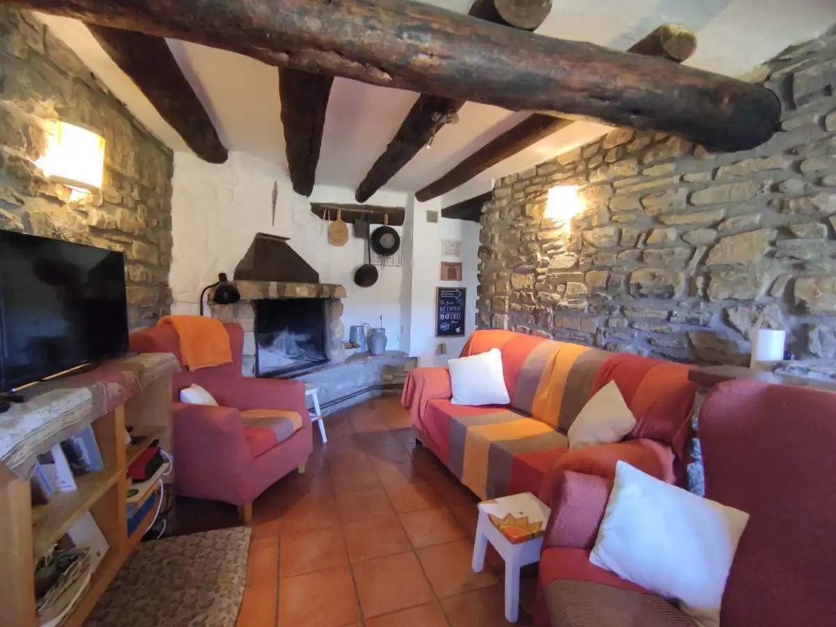 Sala d'estar de Casa o xalet en venda en Fanlo amb Calefacció, Jardí privat i Terrassa
