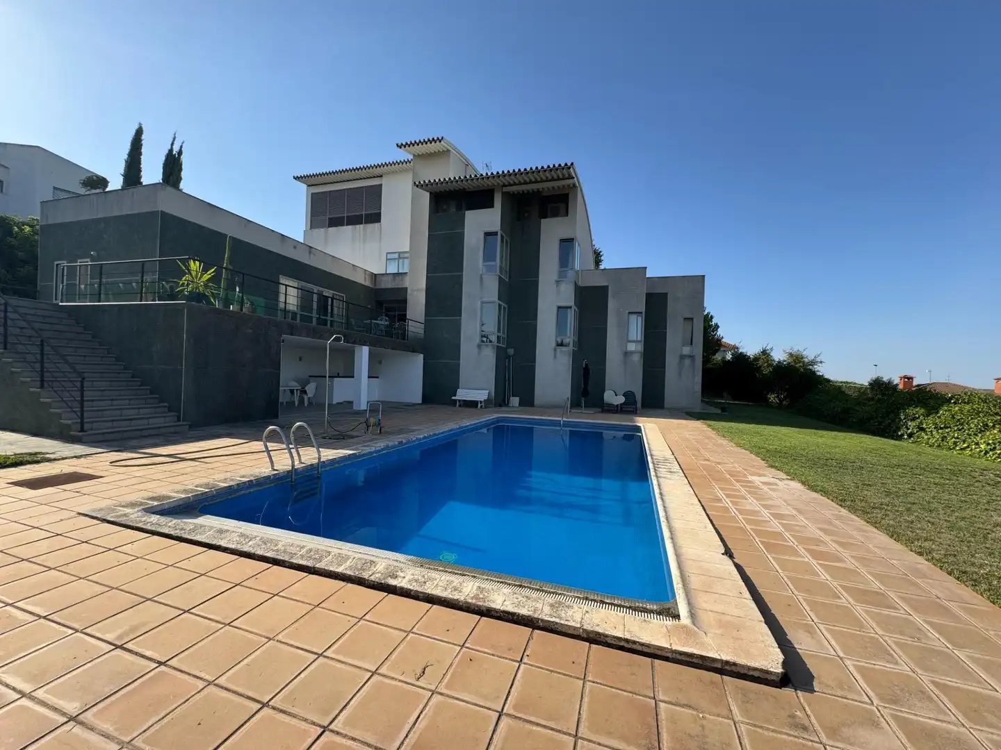 Piscina de Casa o xalet en venda en Badajoz amb Aire condicionat, Calefacció i Jardí privat