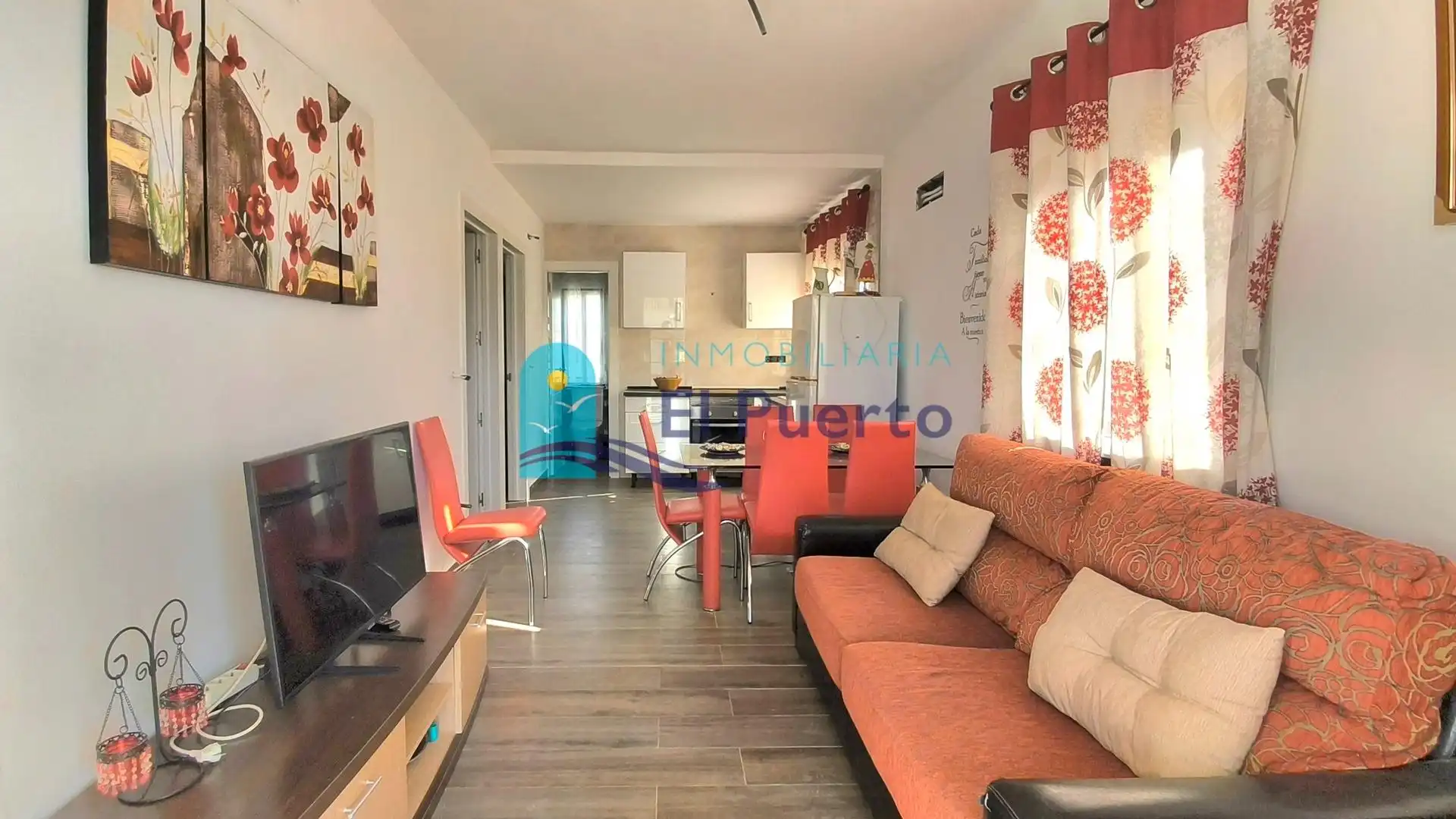 Sala de estar de Piso en venta en Mazarrón con Terraza, Trastero y Amueblado