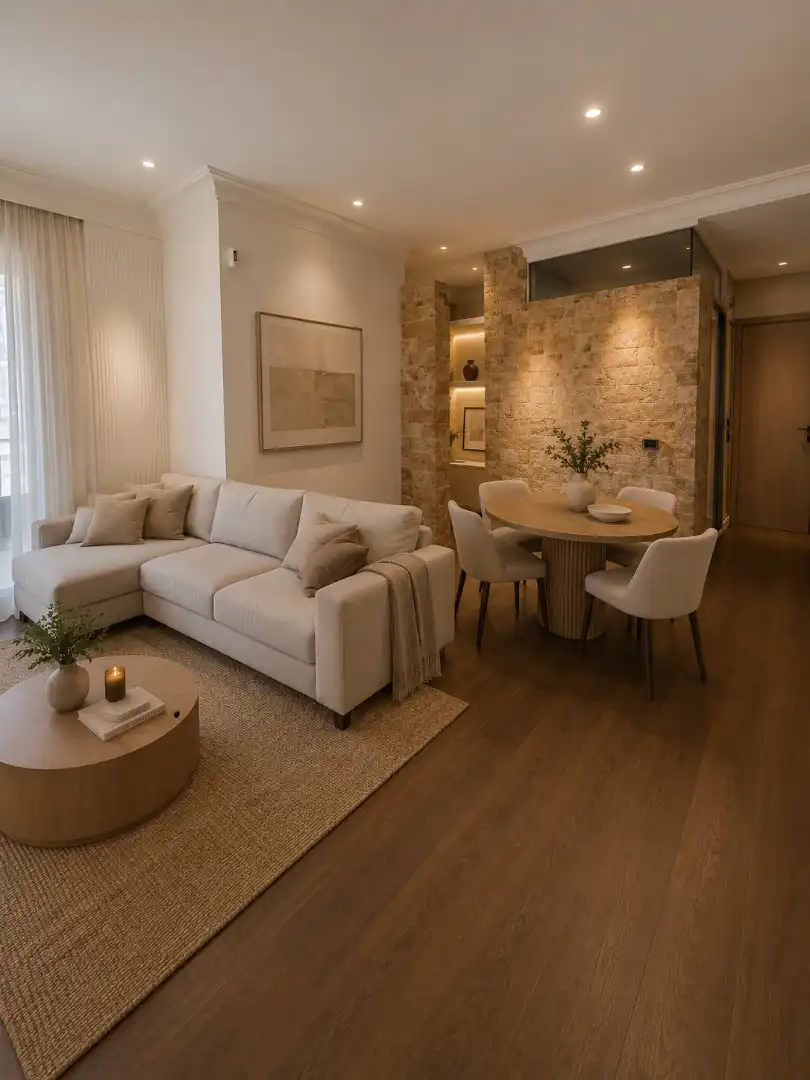 Sala de estar de Ático en venta en Barcelona con Aire acondicionado, Calefacción y Parquet