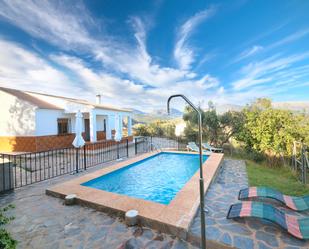 Garden of House or chalet for sale in Comares  with Swimming Pool