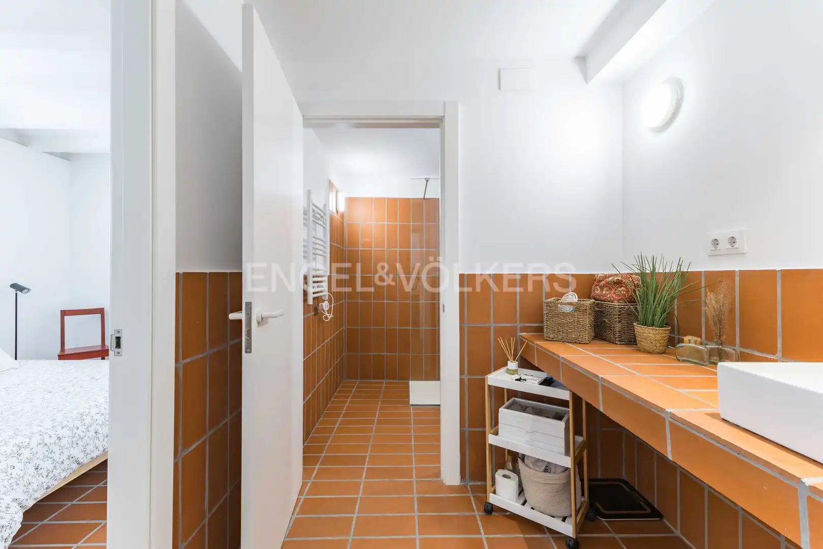Küche von Wohnung zum Verkauf in Barcelona mit Klimaanlage, Heizung und Abstellraum
