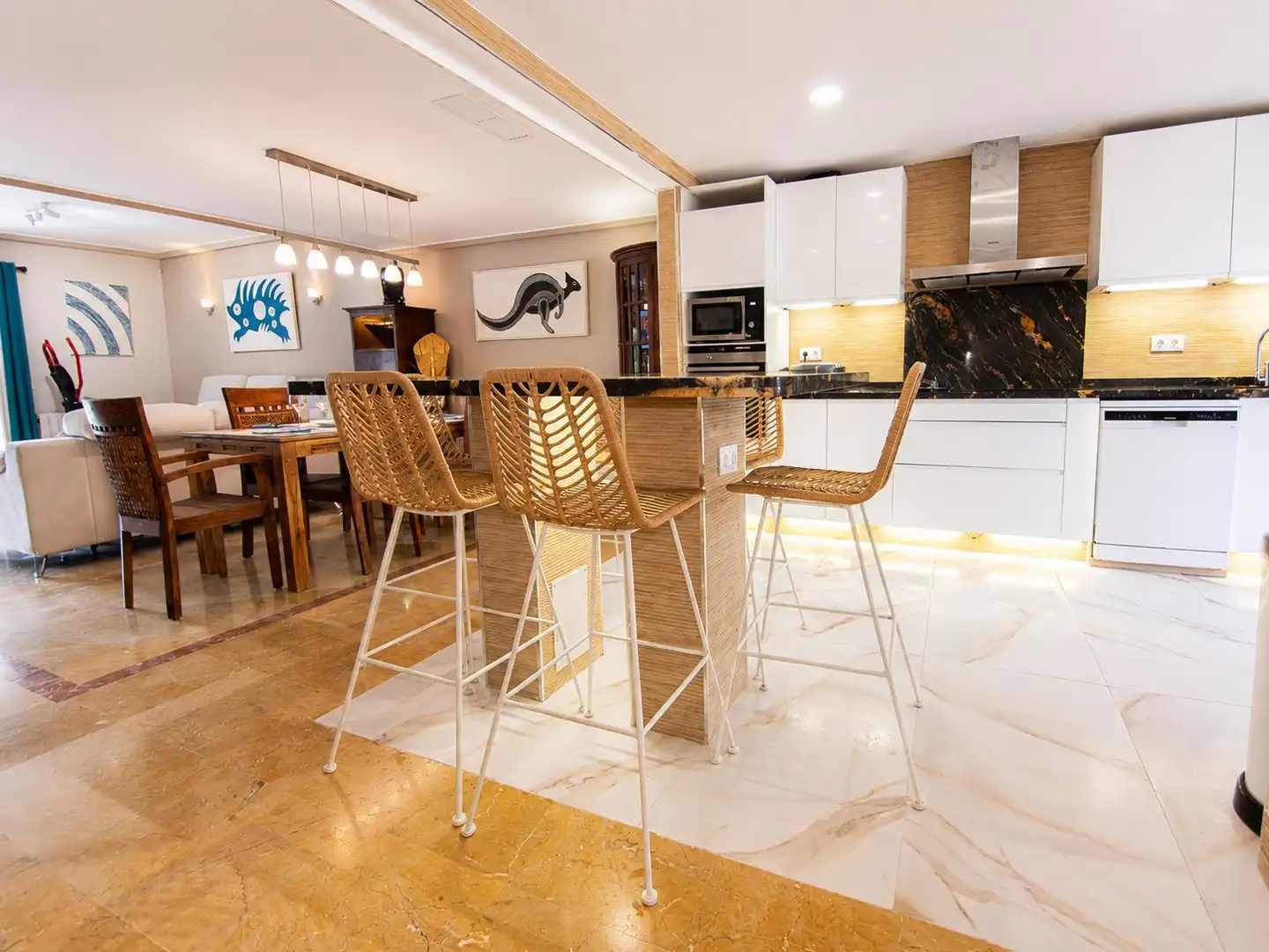 Kitchen of Houses for rent in Marbella  with Air Conditioner, Heating and Private garden
