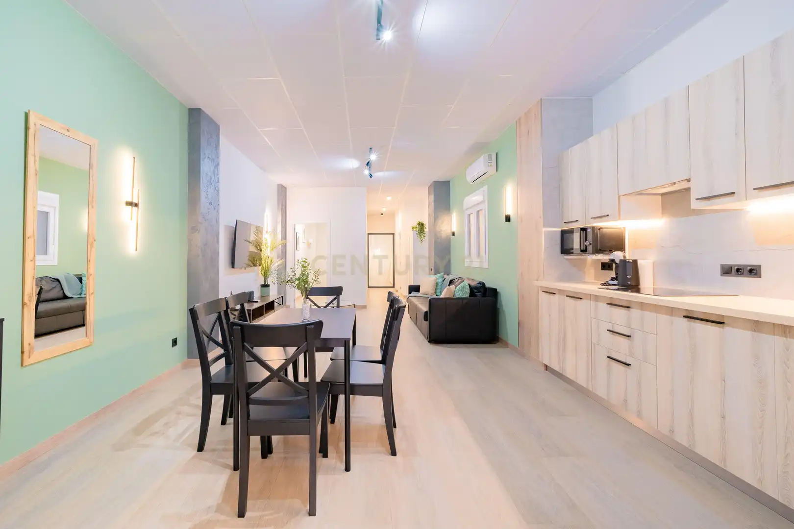 Kitchen of Apartments for sale in Valencia  with Air Conditioner, Oven and Washing machine