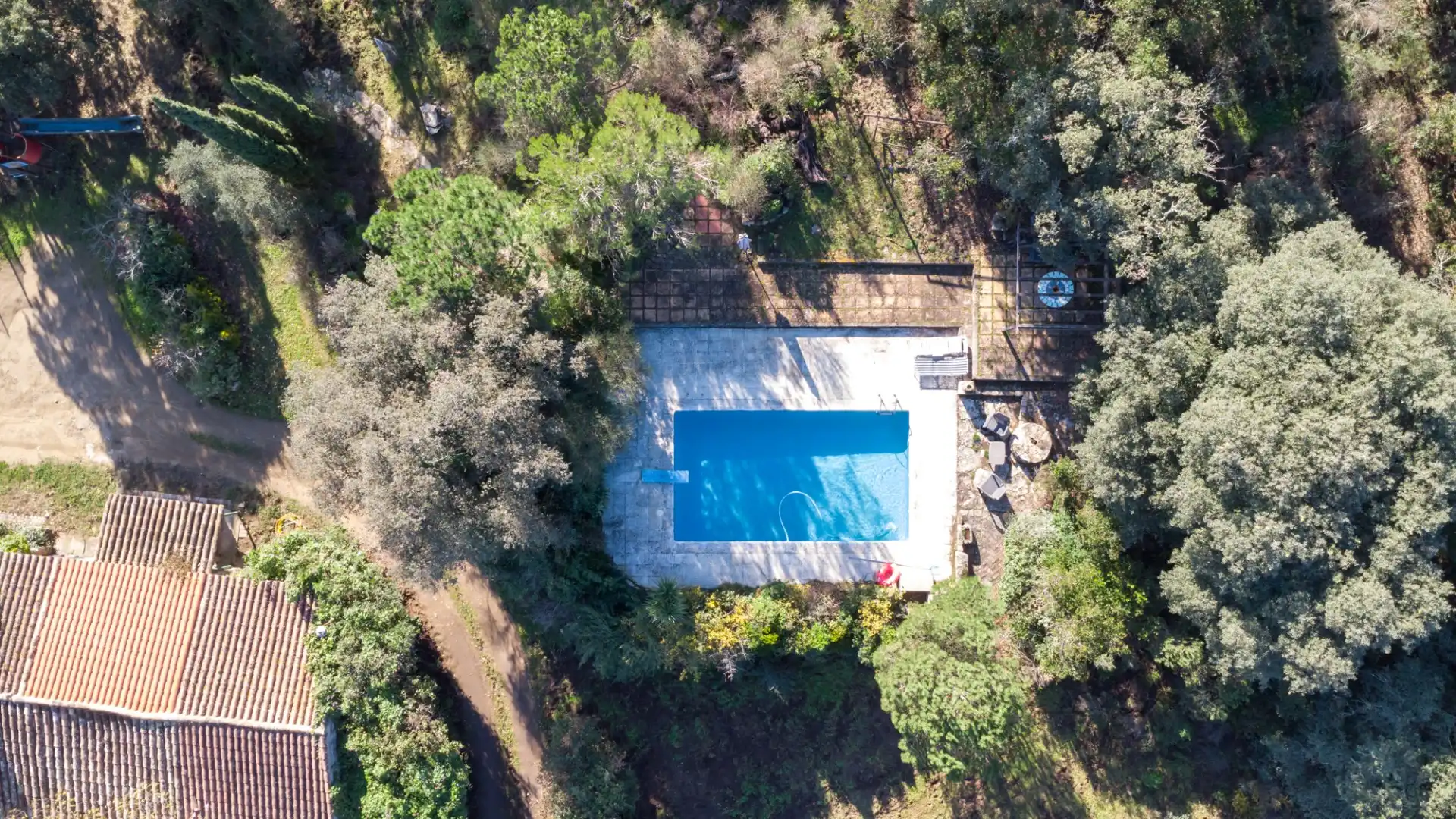 Piscina de Finca rústica en venta en Llagostera con Calefacción, Terraza y Trastero