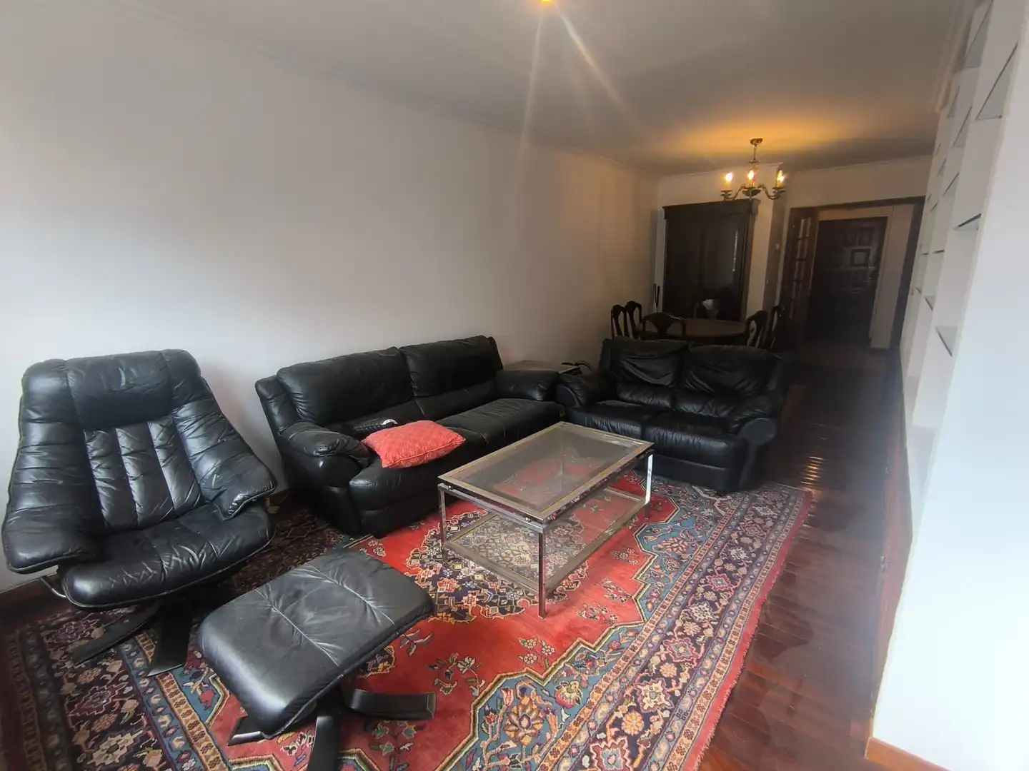 Sala de estar de Piso en venta en Pontevedra Capital  con Calefacción, Parquet y Trastero