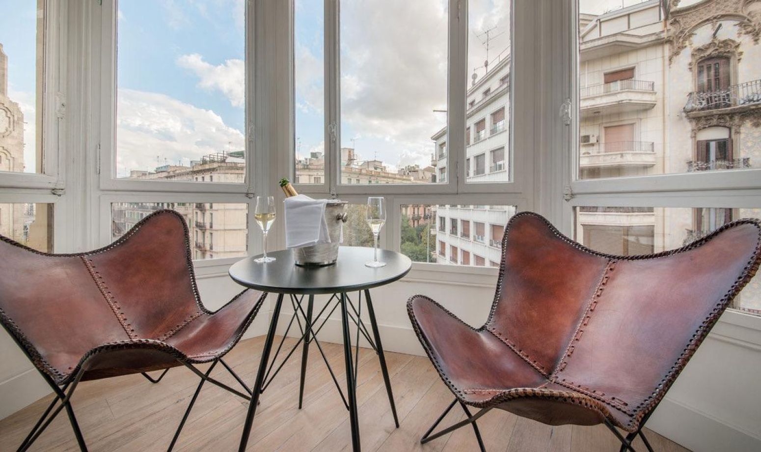 Terraza de Piso de alquiler en  Barcelona Capital con Aire acondicionado