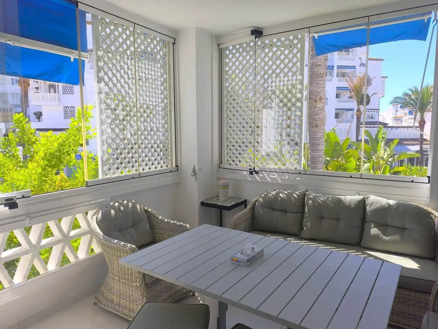 Terrace of Flat for rent in Marbella  with Private garden, Terrace and Storage room