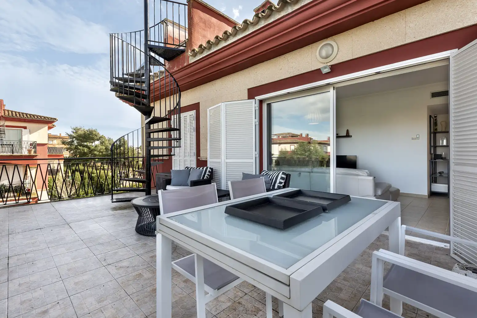 Terraza de Ático en venta en  Palma de Mallorca con Aire acondicionado, Calefacción y Jardín privado