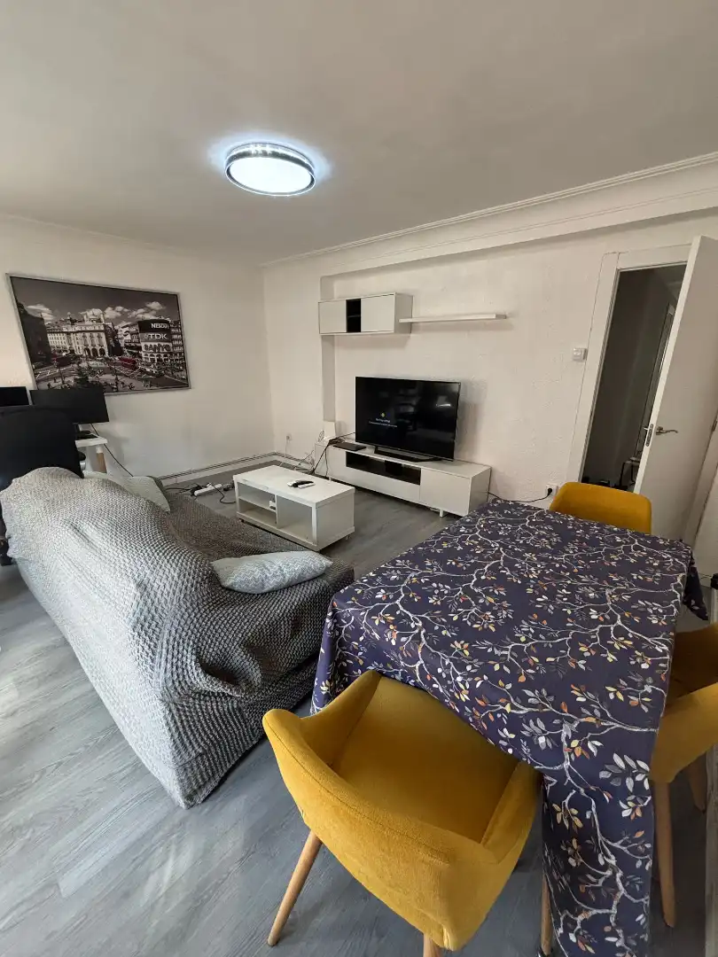 Sala de estar de Piso de alquiler en  Zaragoza Capital con Calefacción, Amueblado y Horno