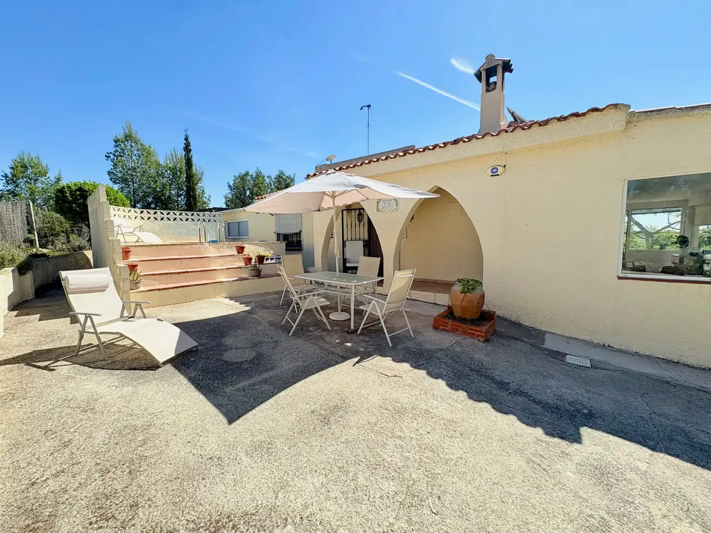 Terrassa de Casa o xalet en venda en Cheste amb Aire condicionat, Calefacció i Jardí privat