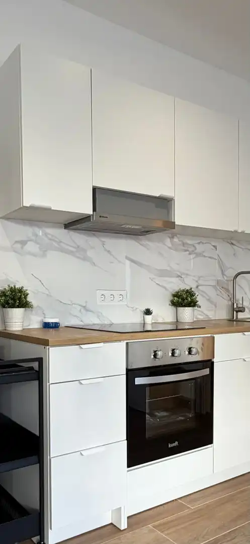 Küche von Wohnung zum Verkauf in Mojácar mit Klimaanlage, Terrasse und Schwimmbad