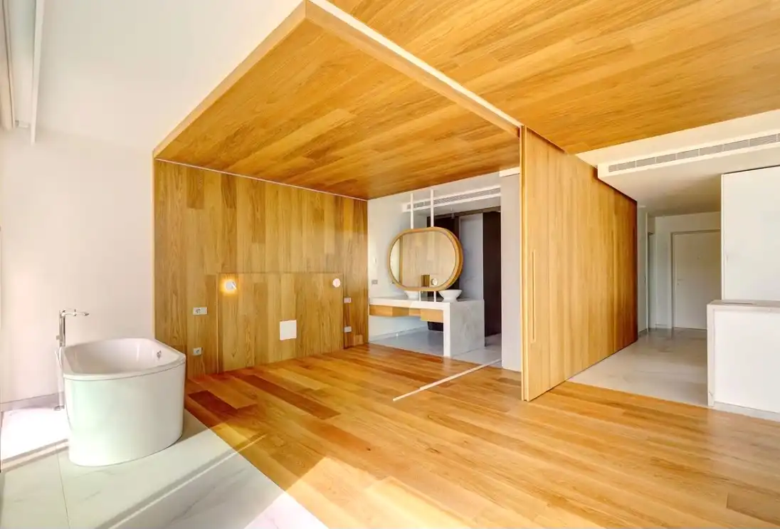 Baño de Apartamento en venta en Fuengirola con Aire acondicionado, Calefacción y Jardín privado