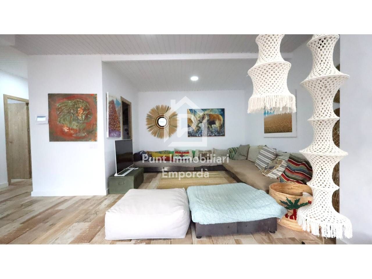 Sala d'estar de Pis de lloguer en Llançà amb Aire condicionat, Calefacció i Terrassa