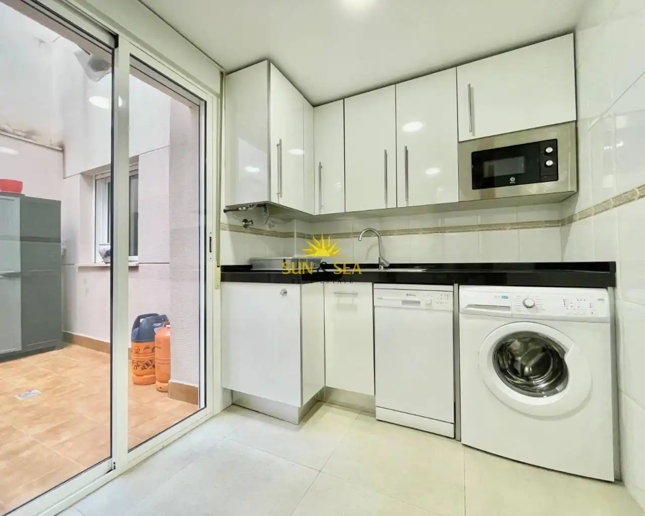 Cocina de Piso de alquiler en Murcia con Aire acondicionado, Calefacción y Amueblado