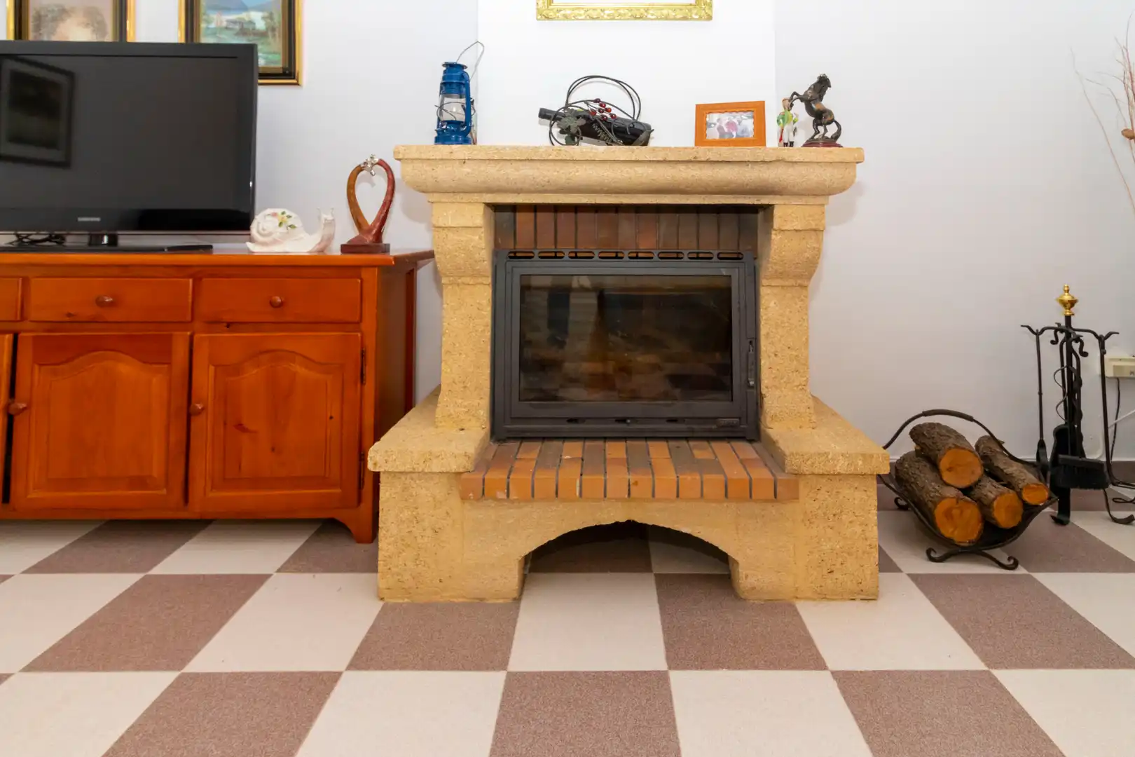 Wohnzimmer von Haus oder Chalet zum Verkauf in Badajoz mit Klimaanlage, Abstellraum und Schwimmbad
