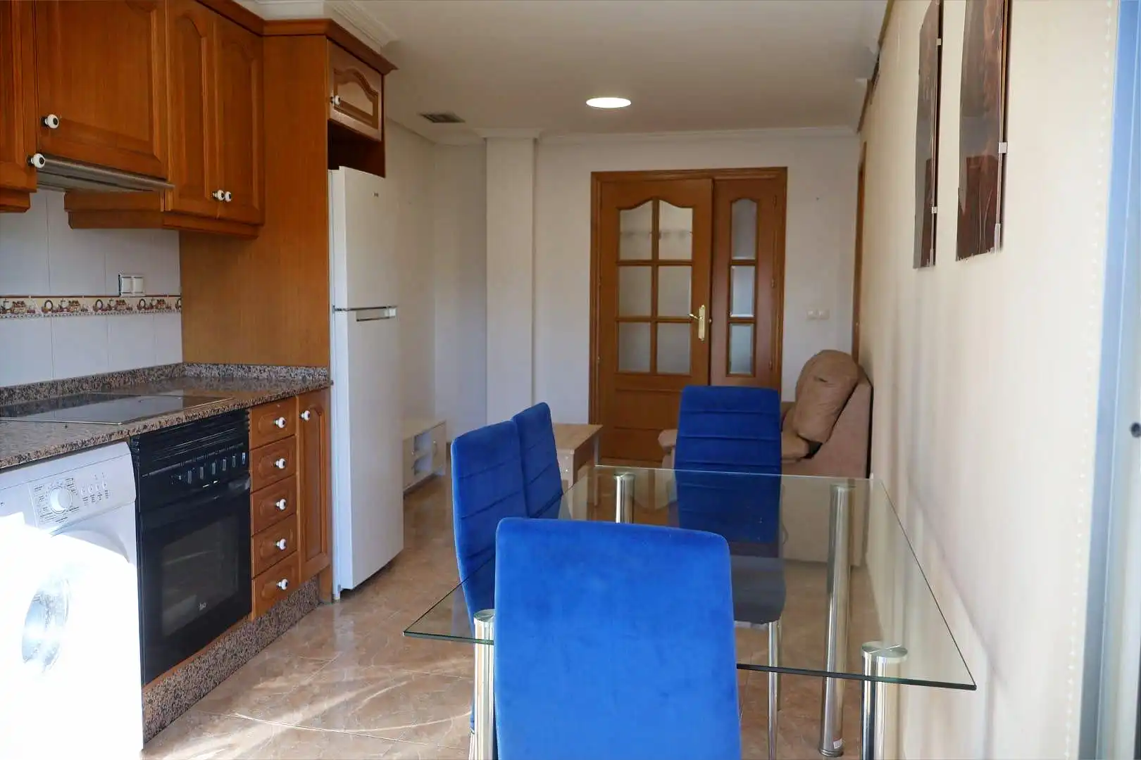 Kitchen of Flat for sale in Vall d'Alba  with Terrace, Storage room and Furnished