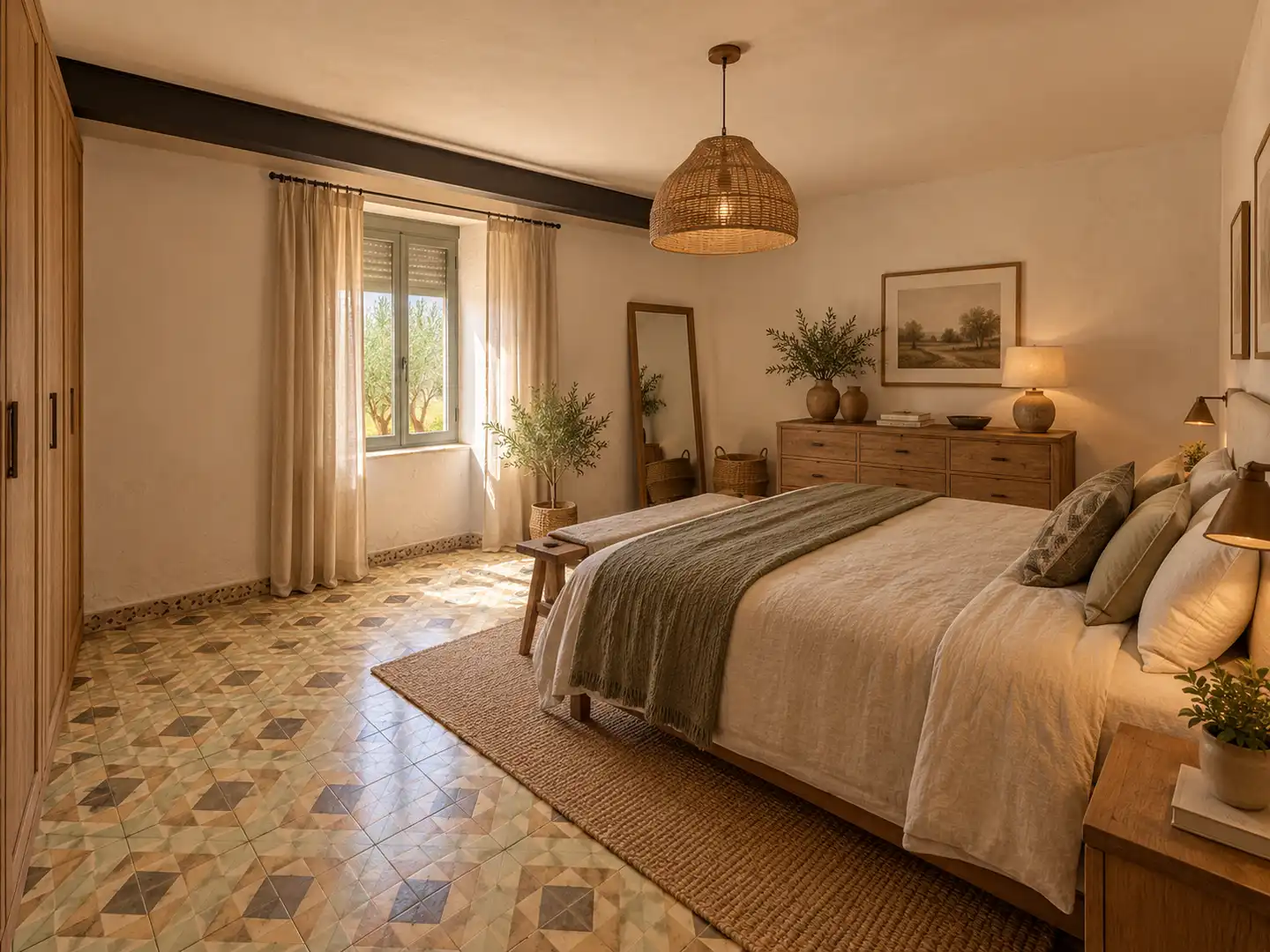 Schlafzimmer von Einfamilien-Reihenhaus zum Verkauf in Ciudad Real mit Privatgarten und Terrasse