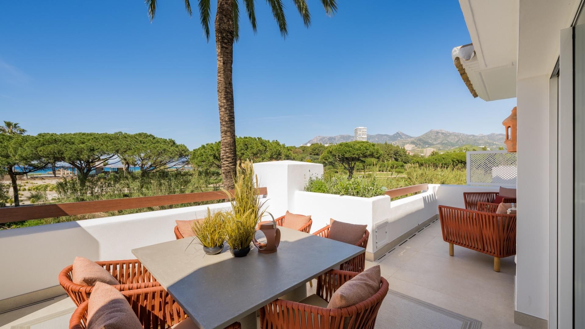Terraza de Apartamento en venta en Marbella con Aire acondicionado, Calefacción y Jardín privado