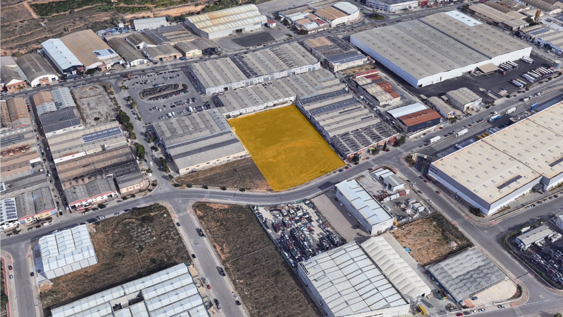 Vista exterior de Terreny industrial en venda en Torrent