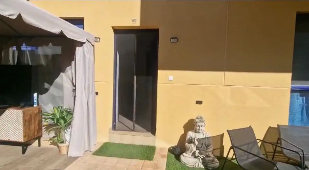 Terraza de Casa adosada de alquiler en Bellreguard con Aire acondicionado, Amueblado y Horno