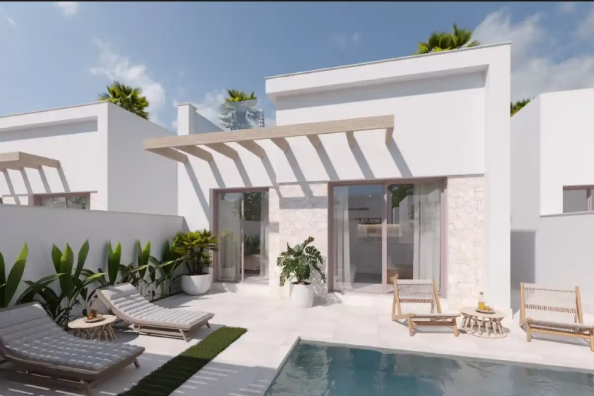 Vista exterior de Casa o chalet en venta en Torre-Pacheco con Jardín privado y Piscina