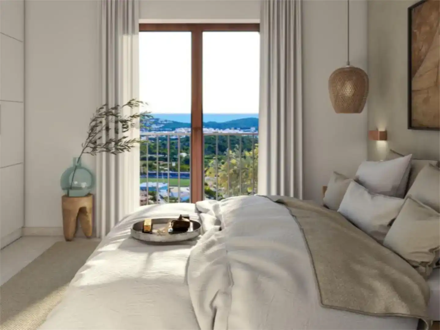 Schlafzimmer von Wohnung zum Verkauf in Capdepera mit Klimaanlage, Schwimmbad und Balkon