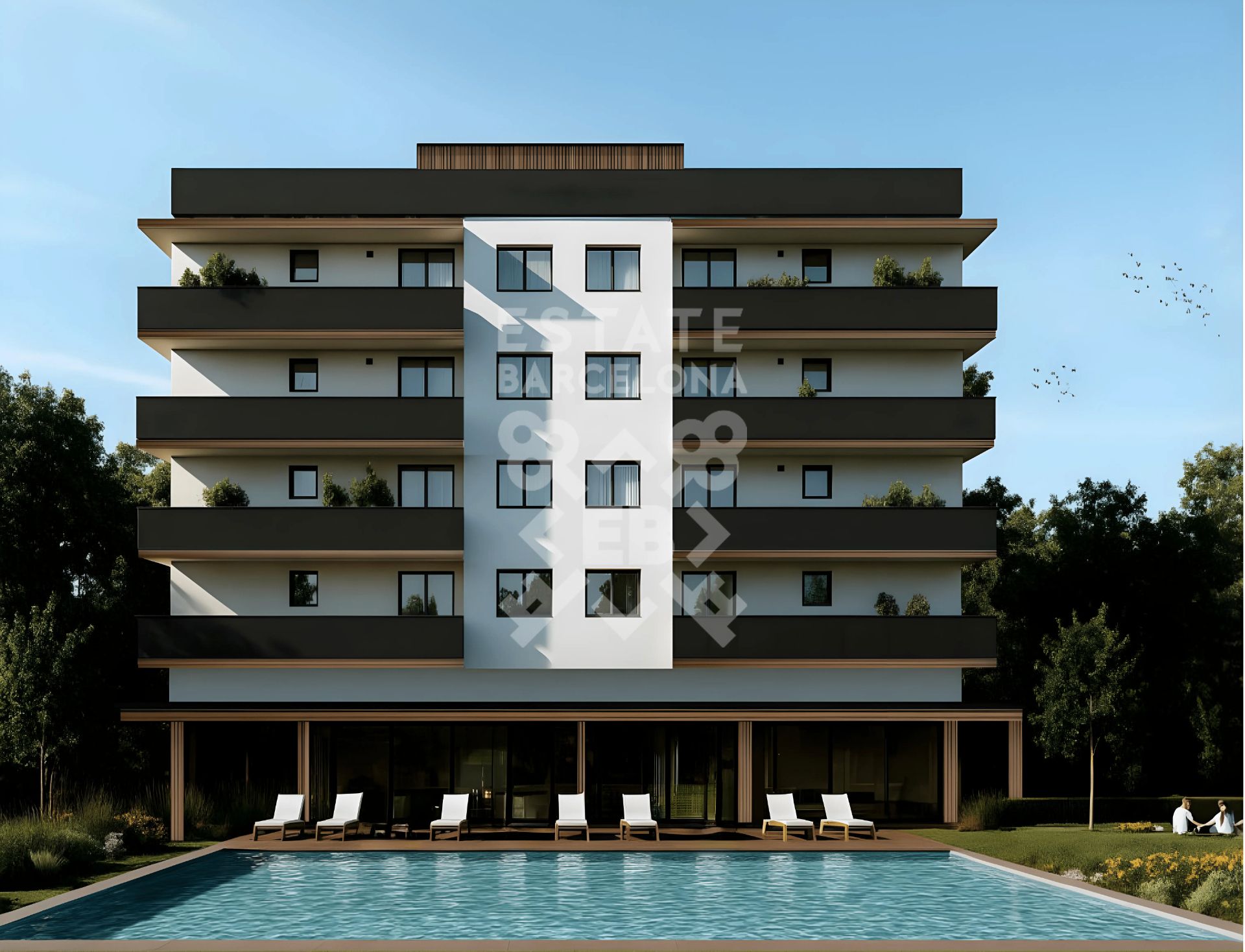 Exterior view of Flat for sale in Blanes  with Air Conditioner, Heating and Community pool