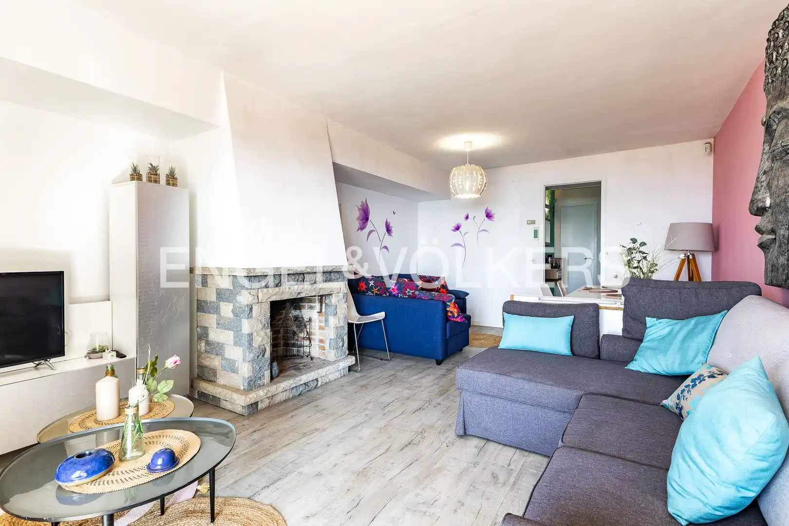 Living room of Flat for sale in Malgrat de Mar  with Heating, Parquet flooring and Terrace