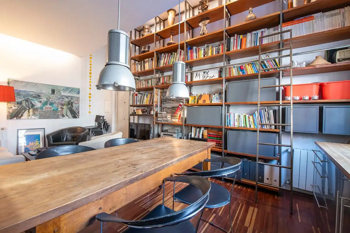 Esszimmer von Loft zum Verkauf in Madrid mit Heizung, Privatgarten und Möbliert