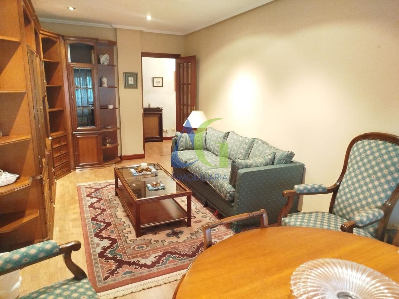Living room of Flat for rent in León Capital   with Heating, Parquet flooring and Terrace
