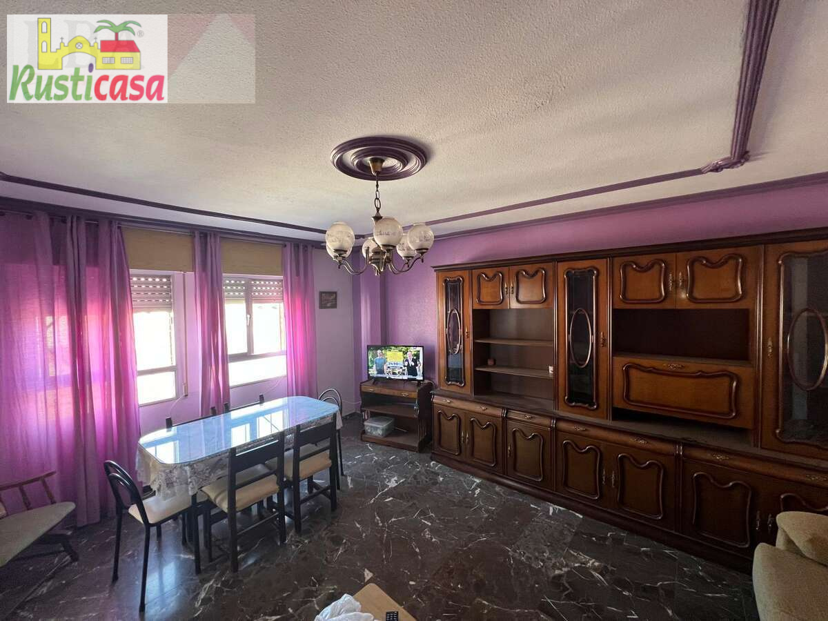 Dining room of Flat for sale in Bailén  with Terrace, Furnished and Community pool