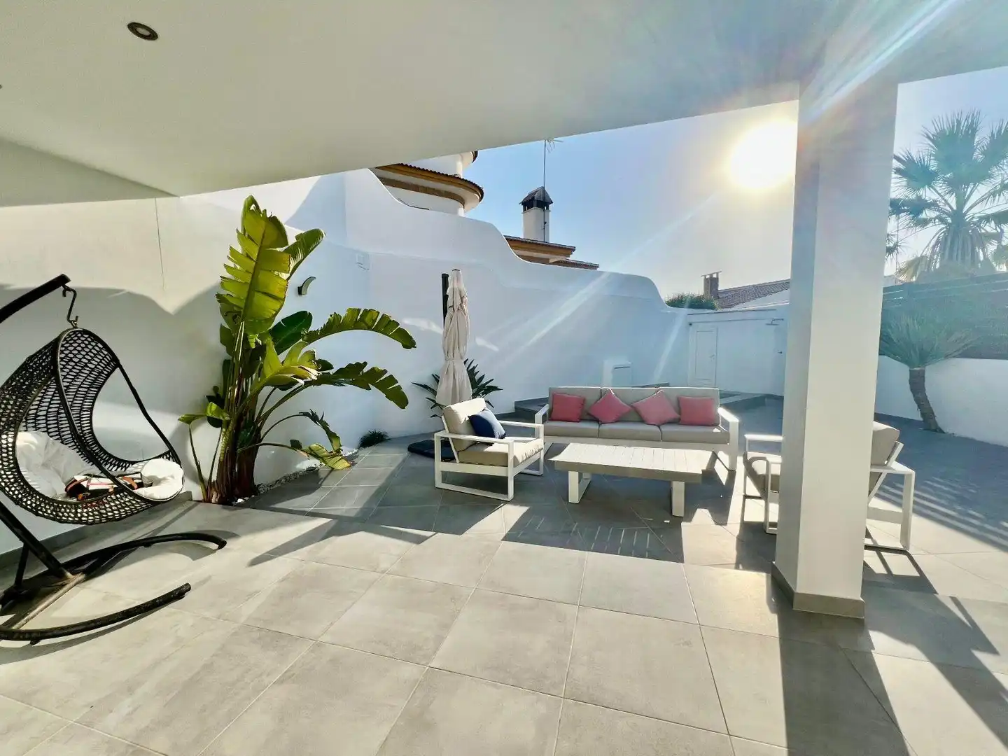 Terrace of Houses for rent in Almonte  with Air Conditioner, Private garden and Terrace