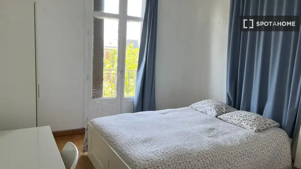 Habitación de Piso de alquiler en Madrid con Aire acondicionado, Calefacción y Amueblado