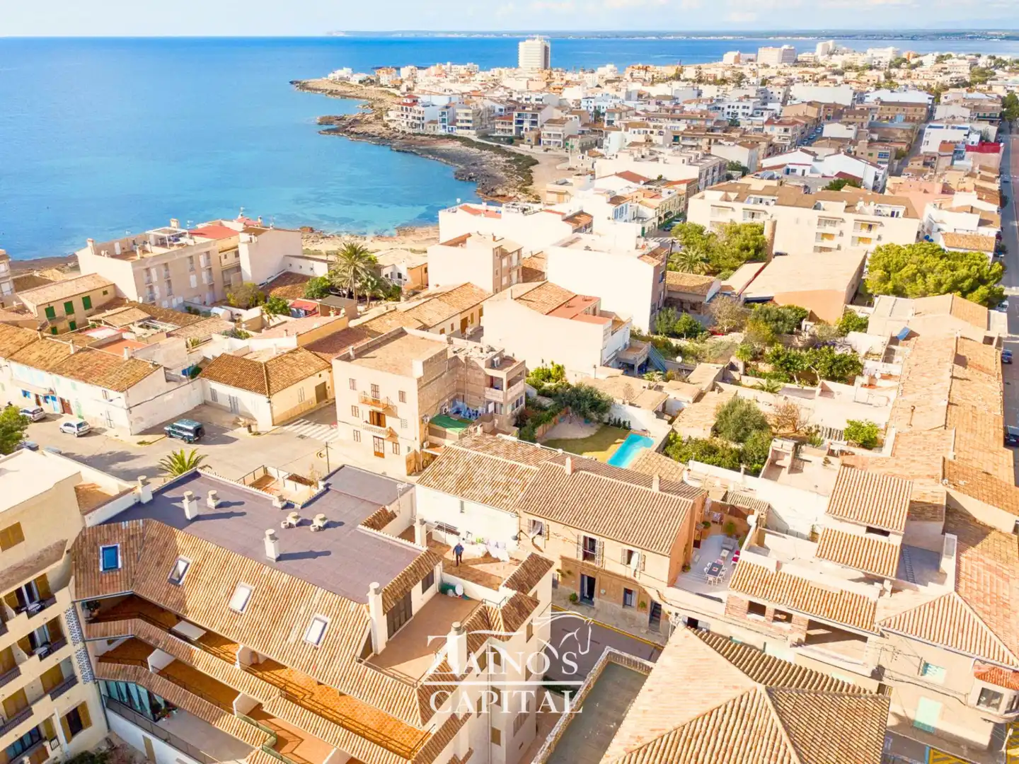 Vista exterior de Pis en venda en Ses Salines amb Aire condicionat, Calefacció i Traster