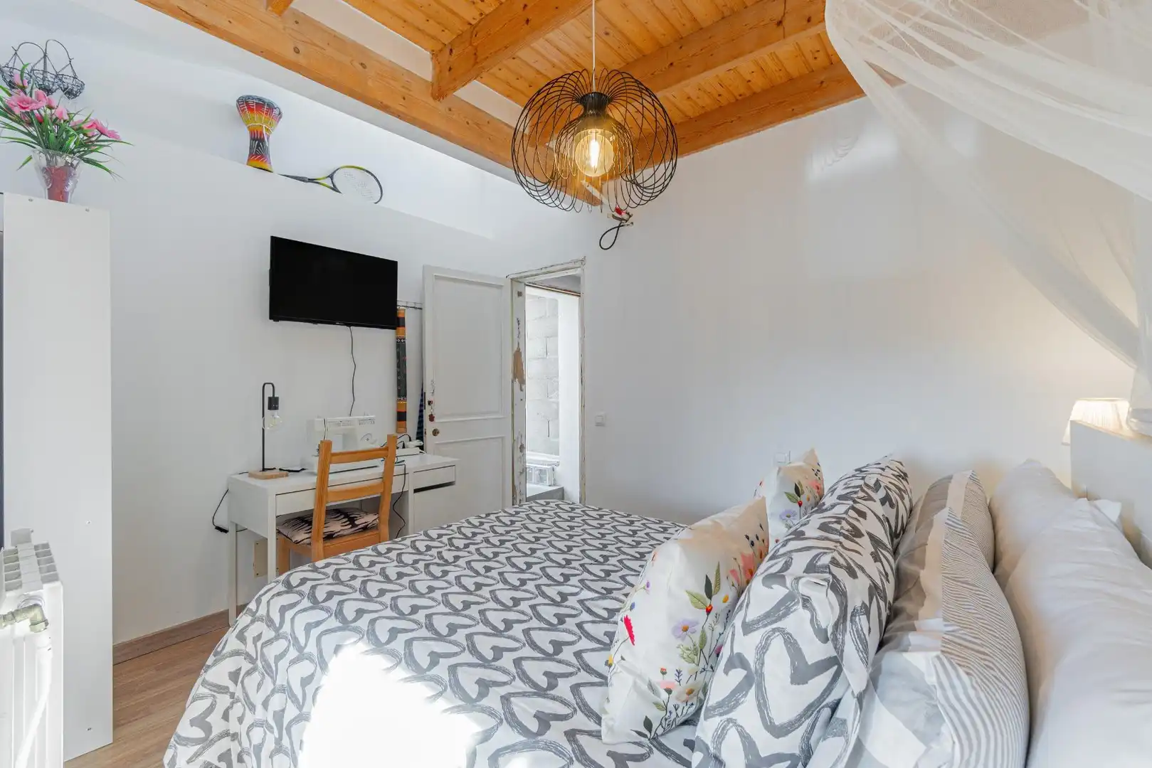 Schlafzimmer von Country house zum Verkauf in Sineu mit Klimaanlage, Heizung und Privatgarten
