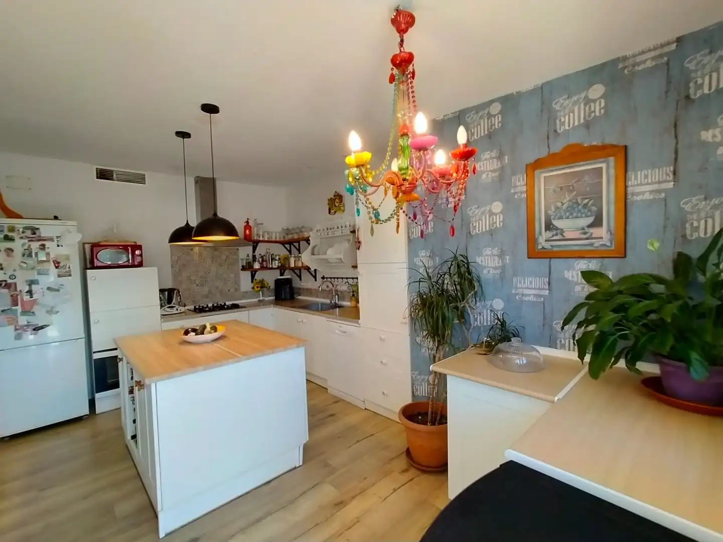 Cuina de Casa o xalet en venda en El Puerto de Santa María amb Aire condicionat, Jardí privat i Terrassa