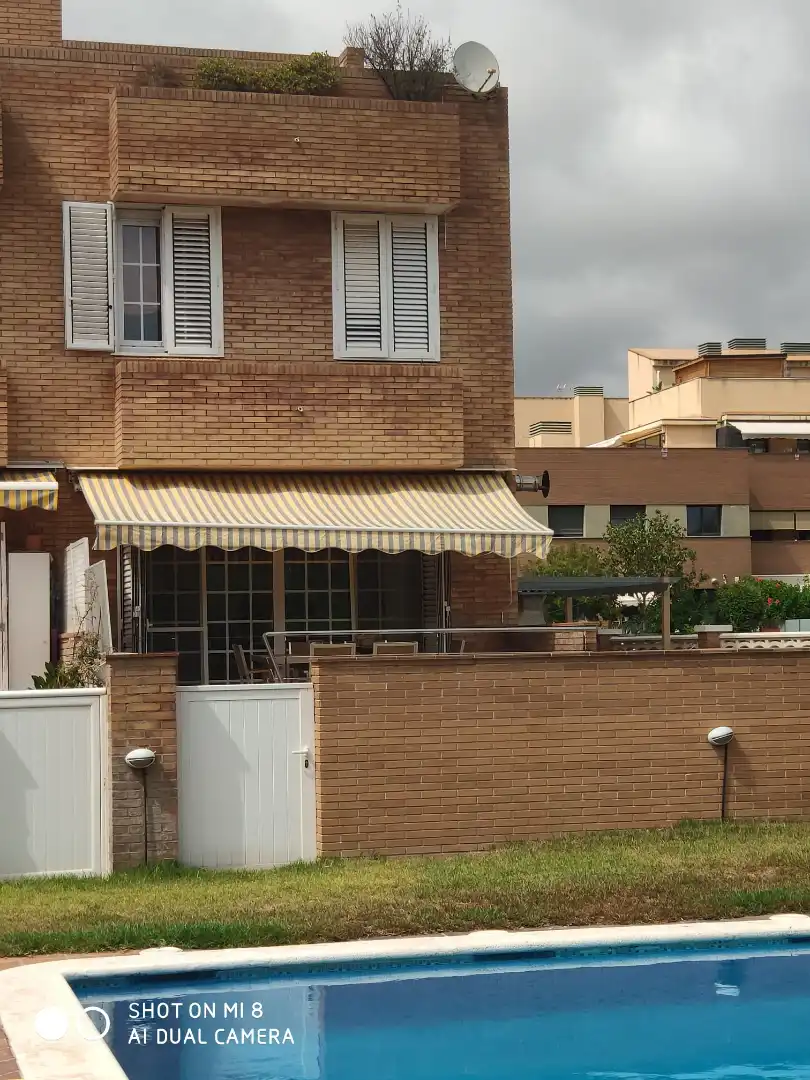Terraza de Casa adosada en venta en Cubelles con Aire acondicionado, Calefacción y Jardín privado