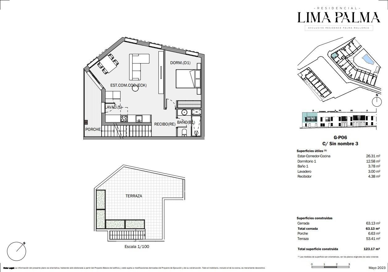 Attic for sale in  Palma de Mallorca  with Air Conditioner, Heating and Private garden