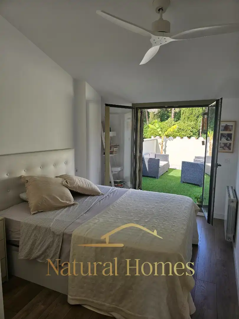 Bedroom of Duplexes for rent in Caldes d'Estrac  with Air Conditioner, Terrace and Furnished