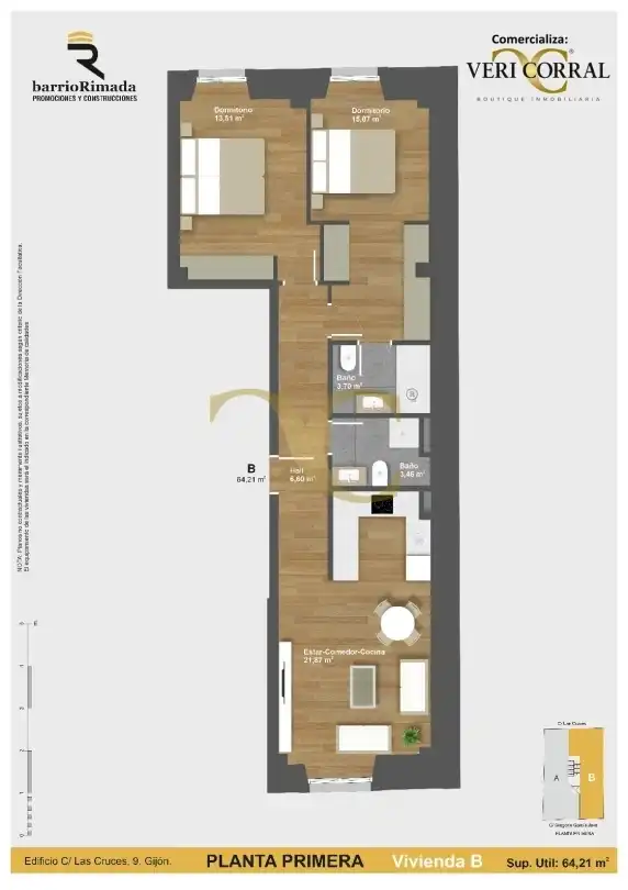 Wohnung mit Aufzug zum Verkauf in Calle de las Cruces, imagen 33