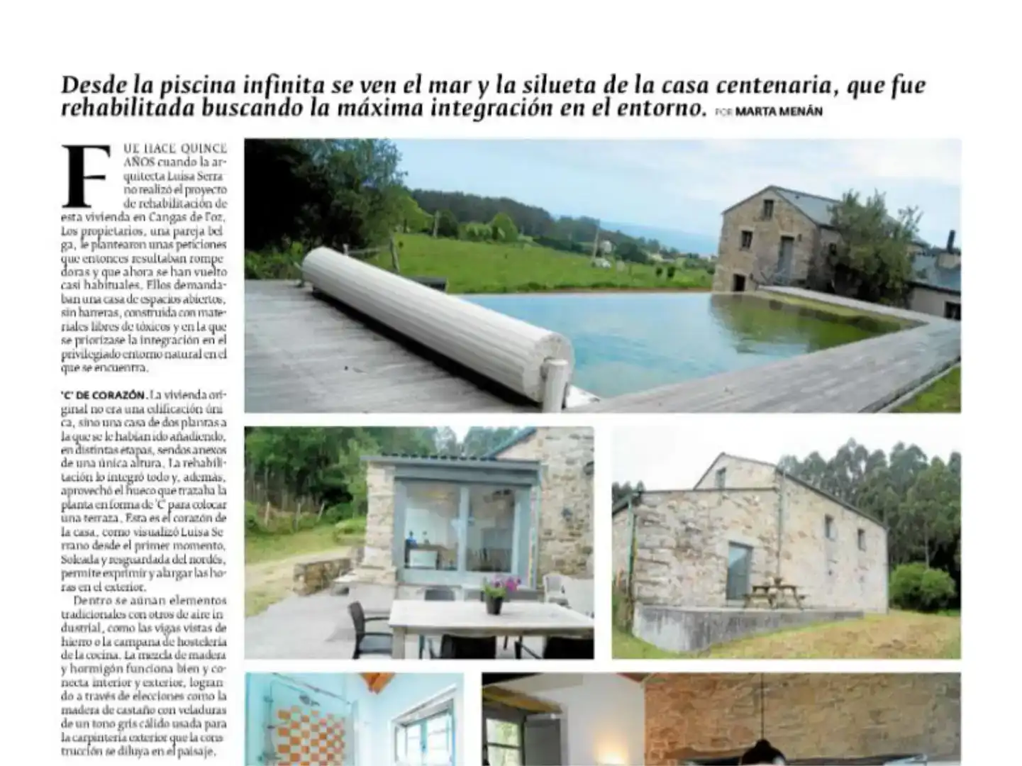 Jardí de Casa o xalet en venda en Foz amb Piscina