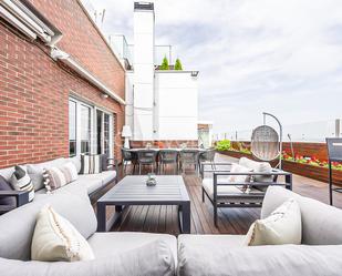 Terrace of Attic for sale in  Madrid Capital  with Air Conditioner, Heating and Private garden