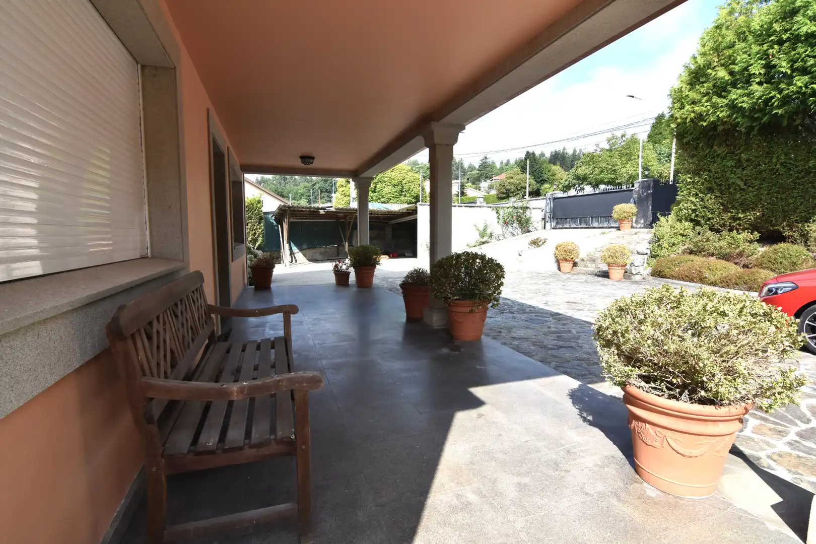 Terraza de Casa o chalet en venta en Bergondo con Calefacción, Jardín privado y Parquet