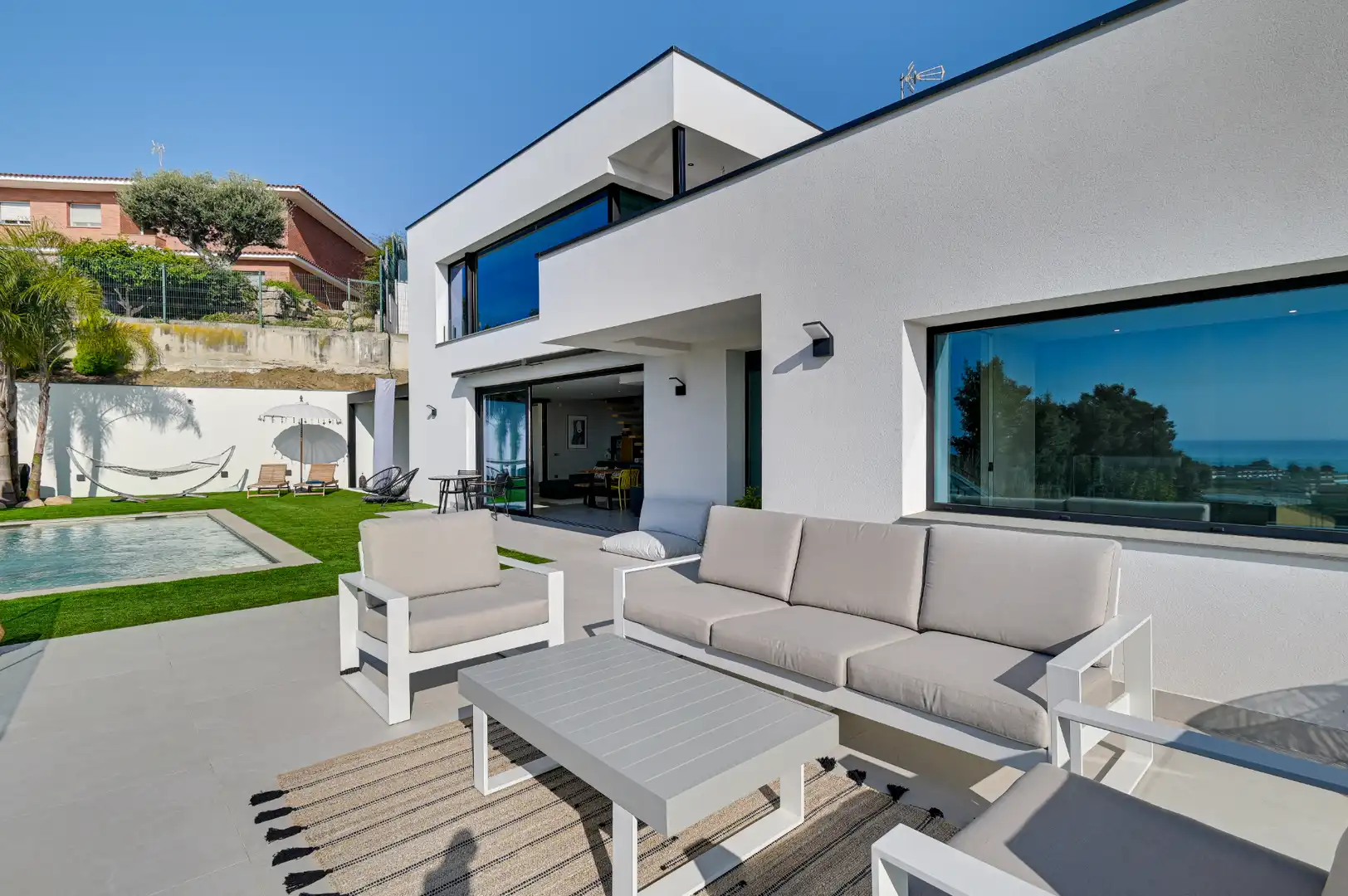 Terrassa de Casa o xalet en venda en Santa Susanna amb Aire condicionat, Calefacció i Jardí privat