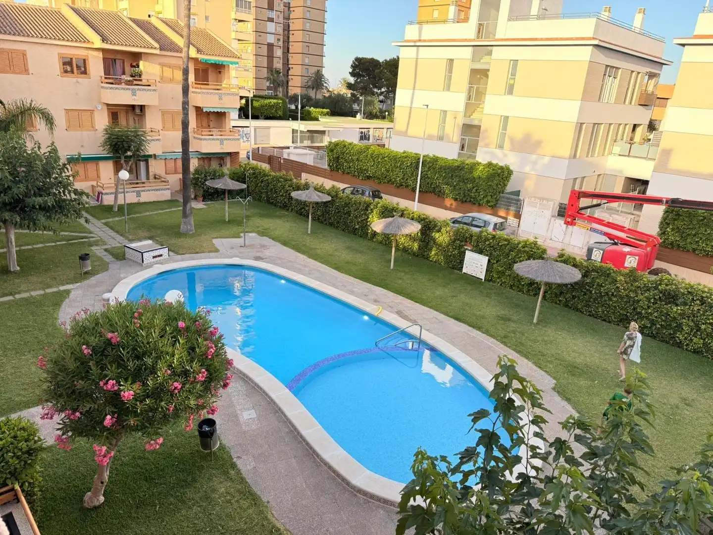 Piscina de Pis de lloguer en San Javier amb Aire condicionat, Moblat i Piscina comunitària