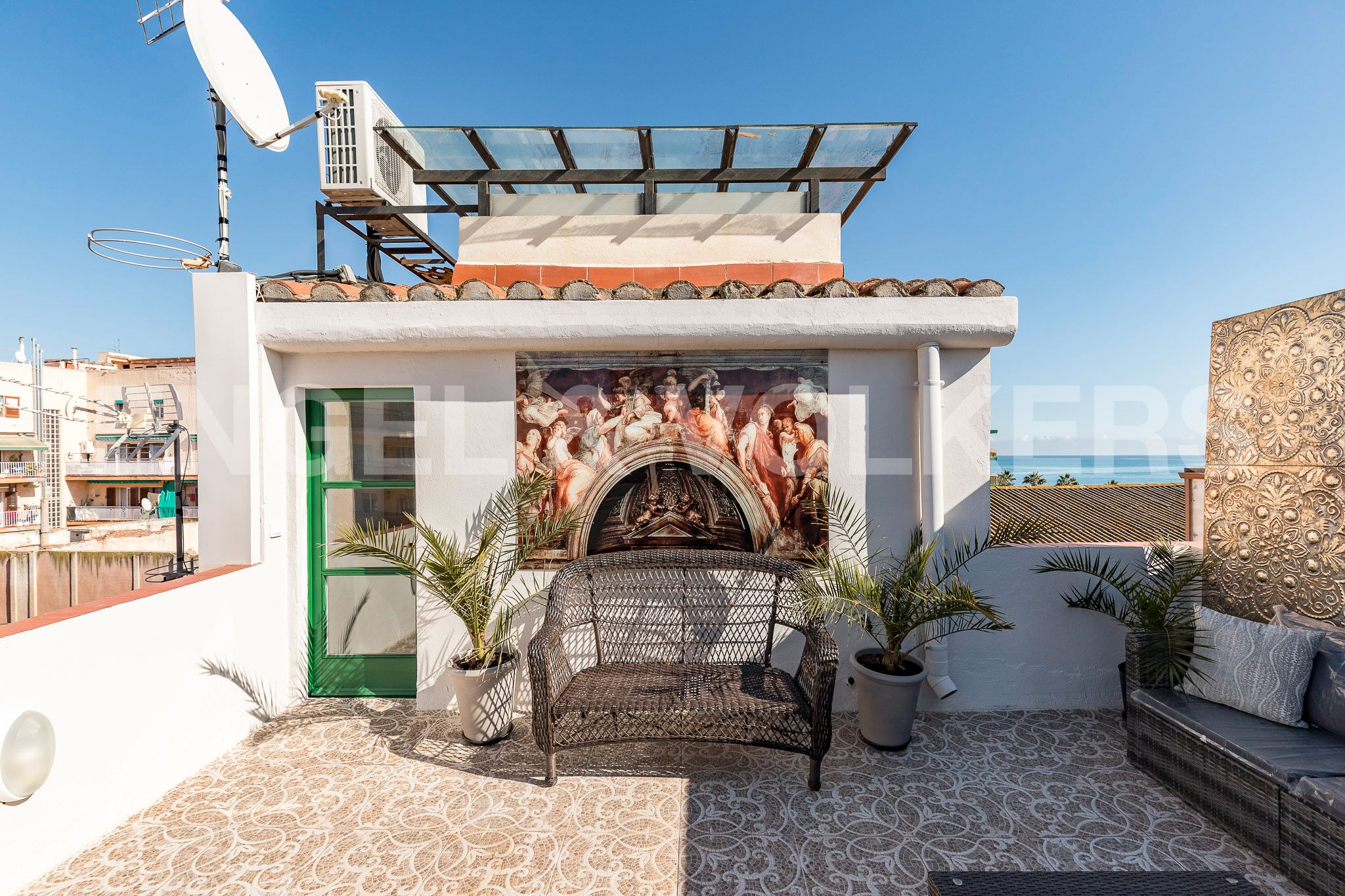 Terrassa de Finca rústica en venda en Canet de Mar amb Aire condicionat, Calefacció i Jardí privat