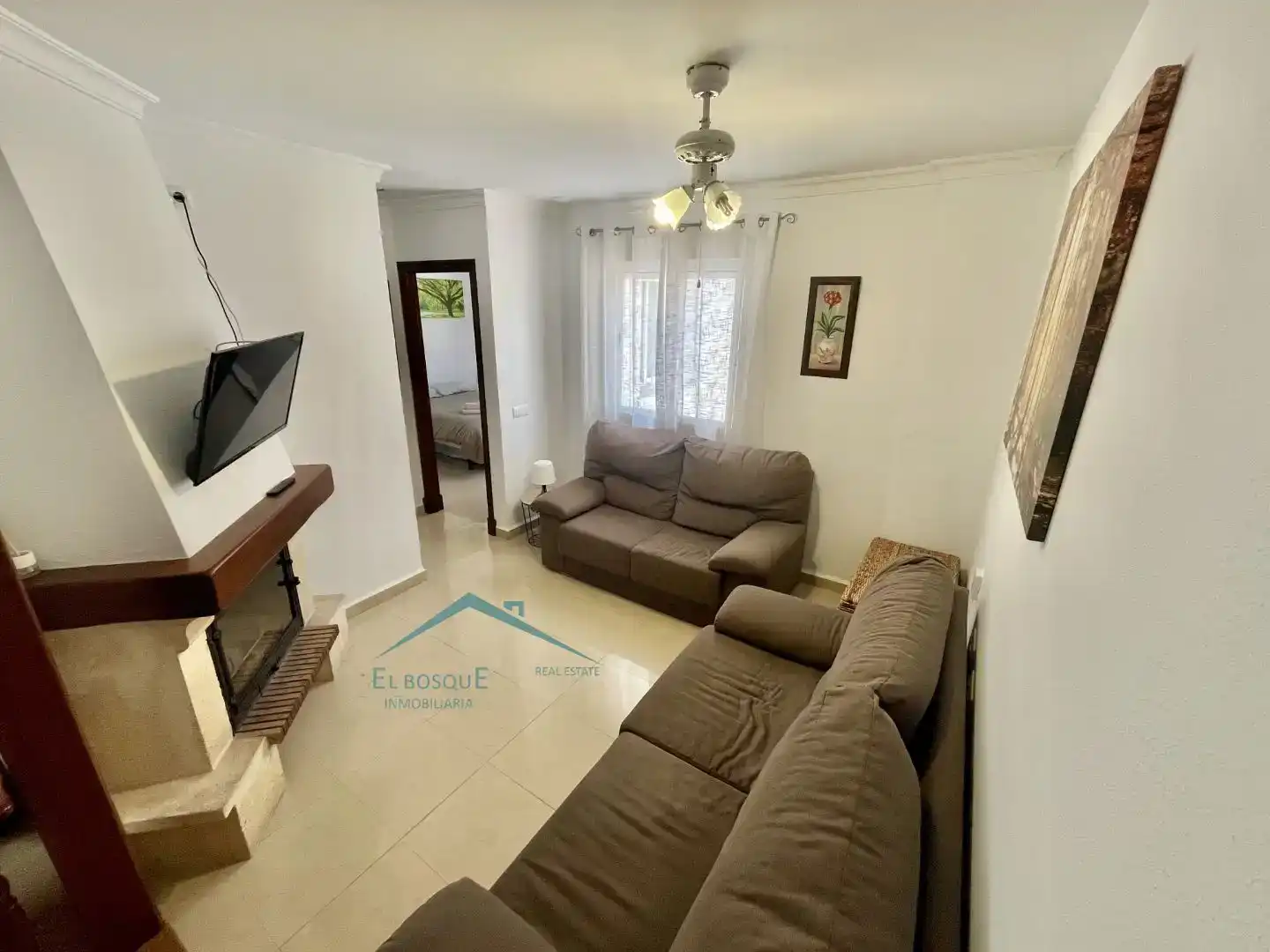 Sala d'estar de Pis en venda en El Bosque